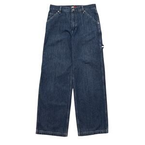 Tommy Hilfiger Baggy Wide Leg Denim Carpenter Jeans Blue 28x30